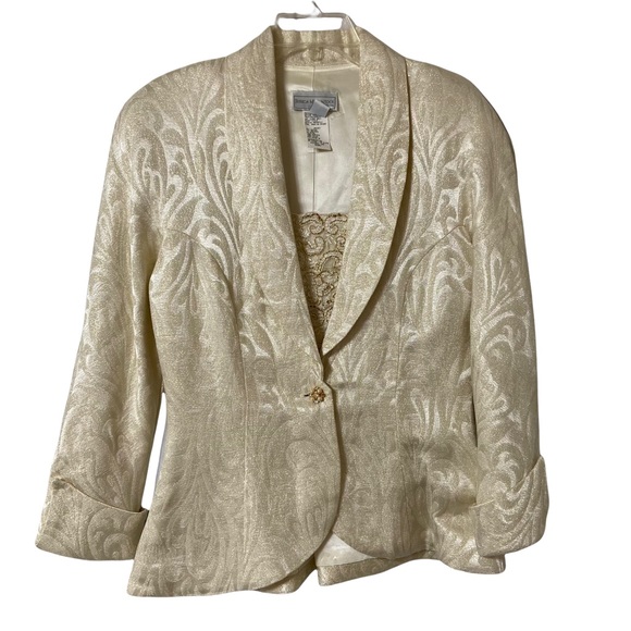 Jessica McClintock Vintage Bridal Blazer Size 10 - Picture 1 of 13